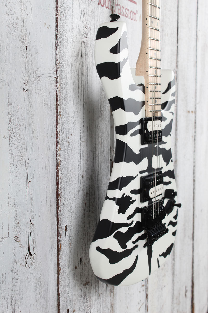 Charvel Satchel Signature Pro Mod DK Bengal Electric Guitar Satin White Bengal