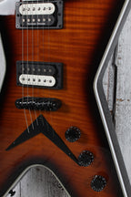 Dean ML Select Flame Top Trans Brazilia Solid Body Electric Guitar