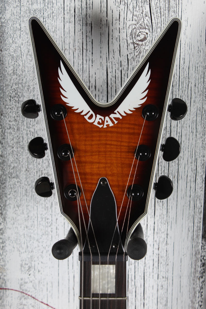 Dean ML Select Flame Top Trans Brazilia Solid Body Electric Guitar