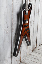 Dean ML Select Flame Top Trans Brazilia Solid Body Electric Guitar