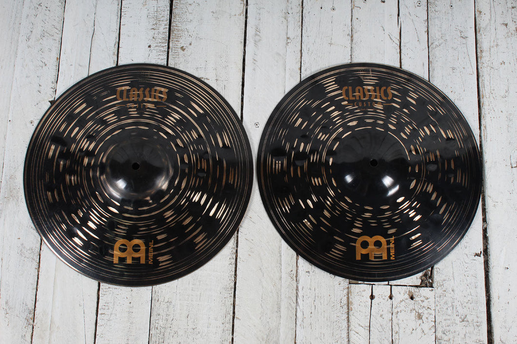 Meinl CC15DAH Classics Custom Dark Hi Hats 15 Inch Hi Hat Drum Cymbal Pair