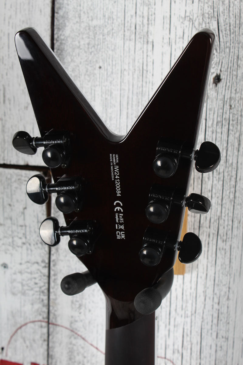 Dean ML Select Flame Top Trans Brazilia Solid Body Electric Guitar