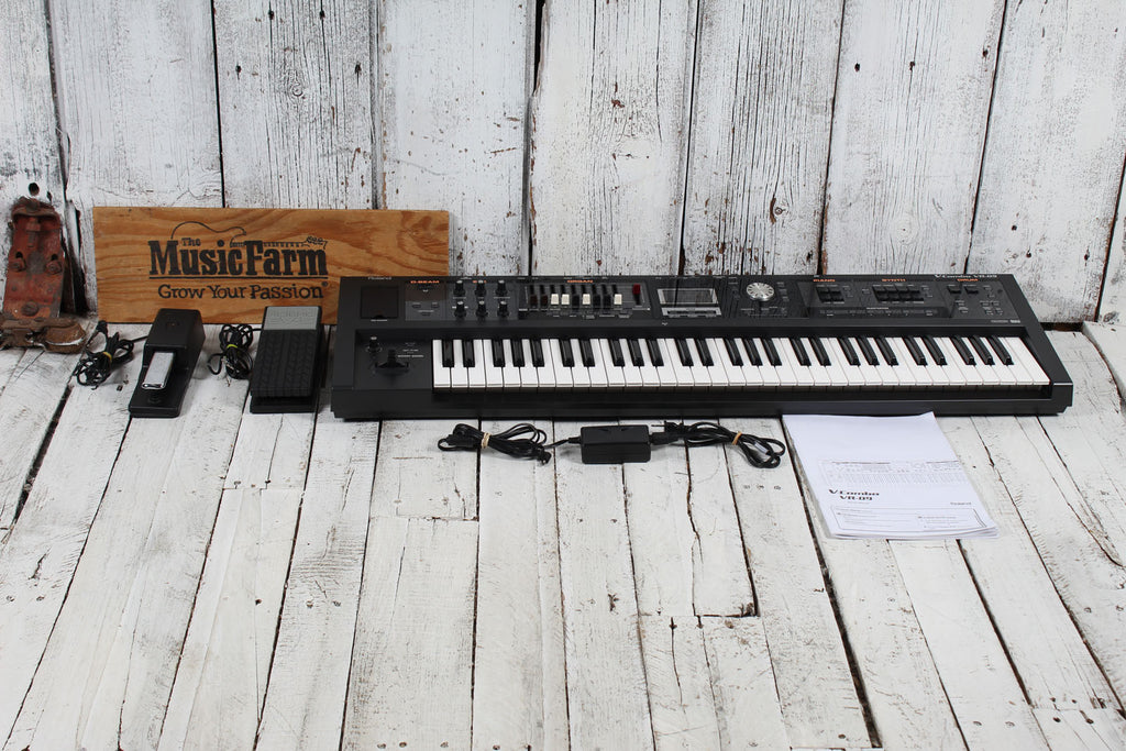 Roland V-Combo VR-09 Performance Keyboard w 2 Controllers Manual & Power Supply