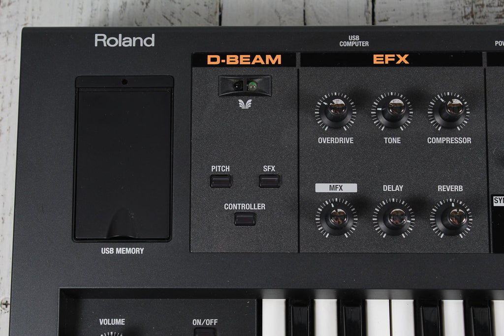 Roland V-Combo VR-09 Performance Keyboard w 2 Controllers Manual & Power Supply