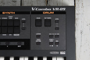 Roland V-Combo VR-09 Performance Keyboard w 2 Controllers Manual & Power Supply