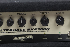 Behringer BX4500H Electric Bass Guitar Amplifier Head 450W Amp with Shape Filter