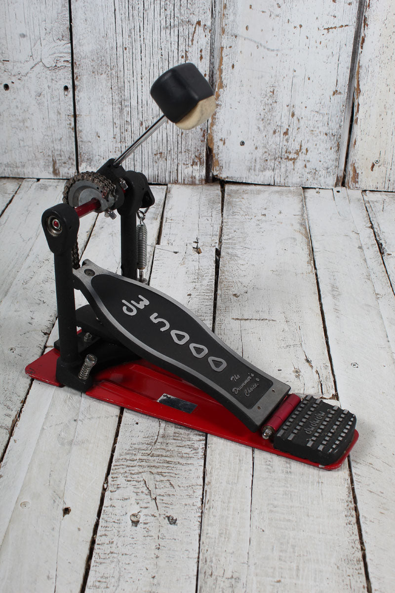 DW 5000 Series Single Turbo Bass Drum Pedal with Dual-Chain Drive & 2-Way Beater