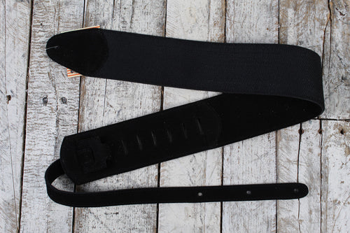 Henry Heller 2.75 Inch Poly Series No Flex Guitar Strap Black