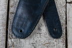 Henry Heller 3.5 Inch Padded Capri Leather Guitar Strap Blue