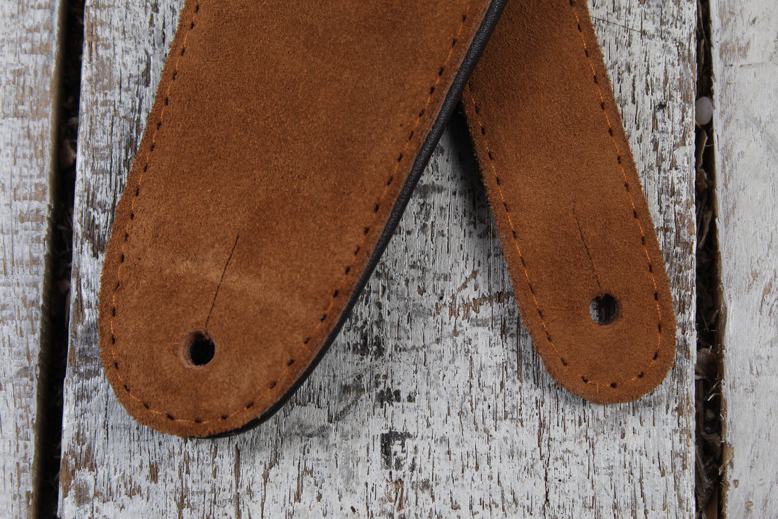 Henry Heller 3.5 Inch Padded Capri Leather Guitar Strap Brown Tan