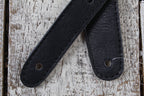 Henry Heller 2 Inch Diamond Cut Out Guitar Strap Black