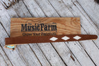 Henry Heller 2 Inch Diamond Cut Out Guitar Strap Brown and Bone