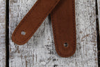 Henry Heller 2 Inch Diamond Cut Out Guitar Strap Brown and Bone