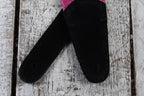 Henry Heller 2 Inch Pink Sparkle Vinyl Guitar Strap with Leather Ends