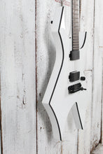 Load image into Gallery viewer, BC Rich Warlock Prophecy Electric Guitar with Quad Bridge Matte White Finish