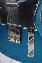 Fender 2022 J Mascis Telecaster Electric Guitar Bottle Rocket Blue Flake Finish
