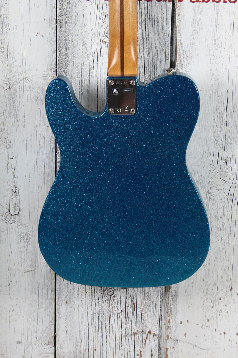 Fender 2022 J Mascis Telecaster Electric Guitar Bottle Rocket Blue Flake Finish