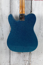 Fender 2022 J Mascis Telecaster Electric Guitar Bottle Rocket Blue Flake Finish