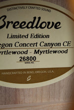 Load image into Gallery viewer, Breedlove 2021 Oregon Concert Canyon CE LTD Acoustic Electric Guitar with Case