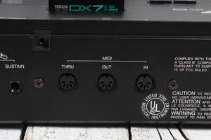 Yamaha 1980s DX7IID Digital Synthesizer 61 Note Digital Workstation Keyboard
