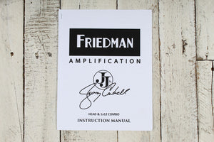 Friedman JJ Junior Jerry Cantrell Signature Electric Guitar Amplifier Head