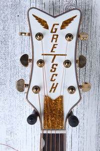 Gretsch G5022CWFE Rancher Falcon Jumbo Cutaway Acoustic Electric Guitar White