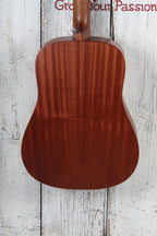 Martin D Jr-E Dreadnought Junior Acoustic Electric Guitar Natural with Gig Bag