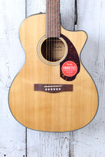 Load image into Gallery viewer, Fender CC-140SCE Concert Acoustic Electric Guitar Natural with Hardshell Case