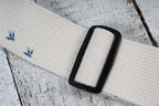 Levy's MC8U-006 2 Inch Blair Series Cotton Guitar Strap Ivory with Suede Ends