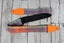 Levy's MP2OI-003 Orange Sonic Boom Optical Illusion Print Guitar Strap with Orange Leather Ends
