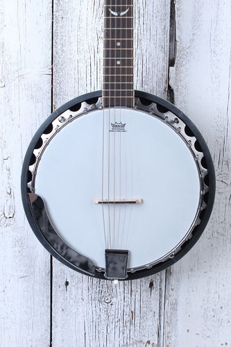 Dean Backwoods 6 Banjo BW6 6 String Resonator Back Banjo Natural