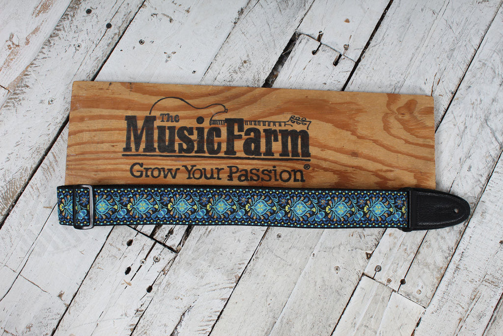 Levy's M8HTV-04 2 Inch Jacquard Woven Guitar Strap Vintage Hootenanny Design