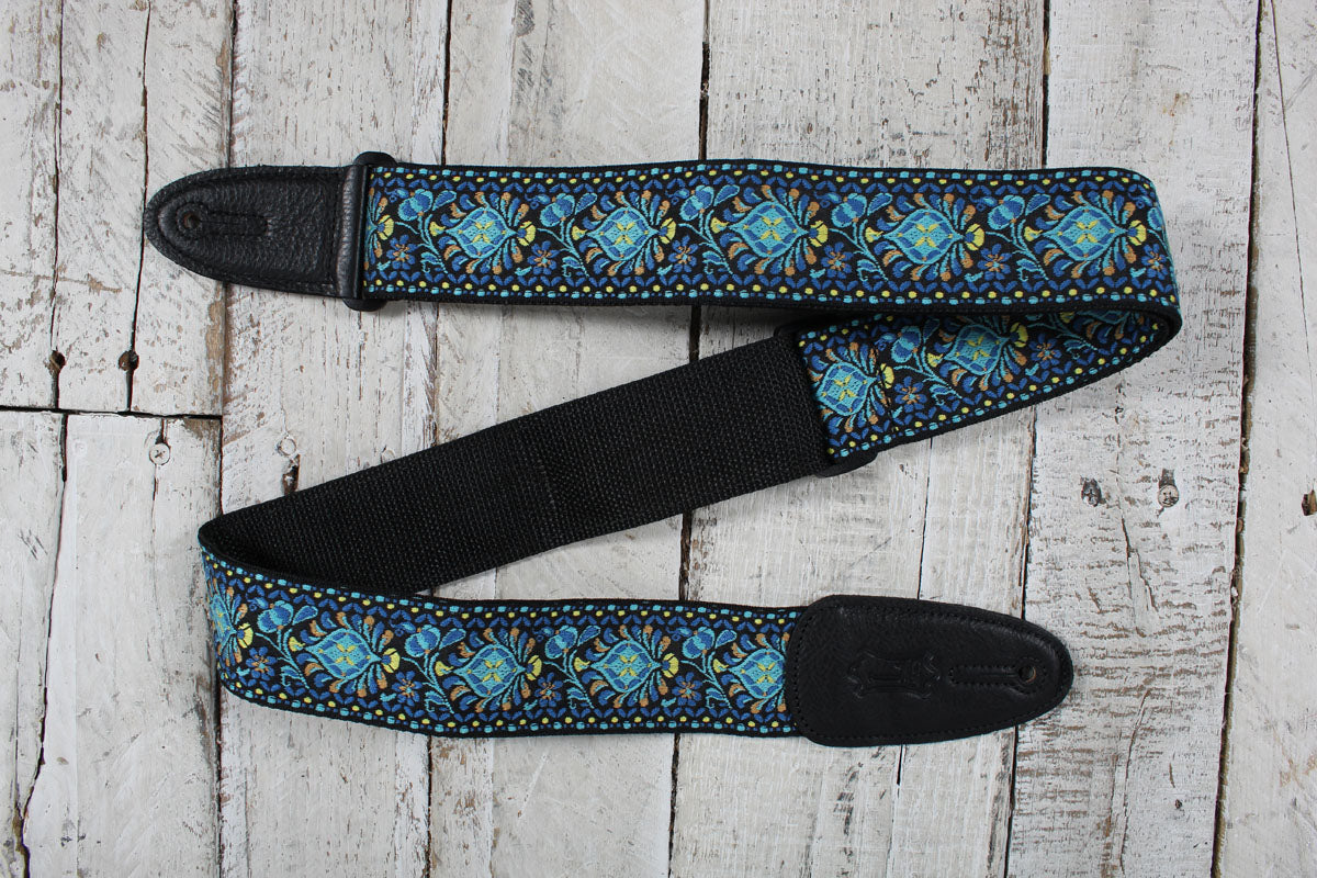 Levy's M8HTV-04 2 Inch Jacquard Woven Guitar Strap Vintage Hootenanny Design
