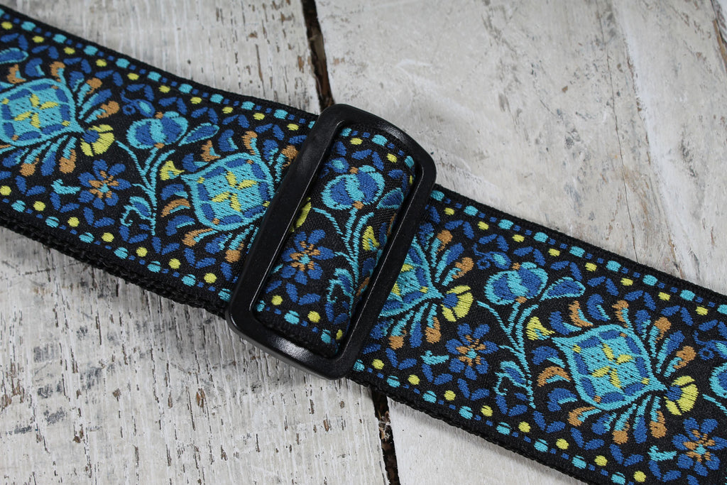 Levy's M8HTV-04 2 Inch Jacquard Woven Guitar Strap Vintage Hootenanny Design