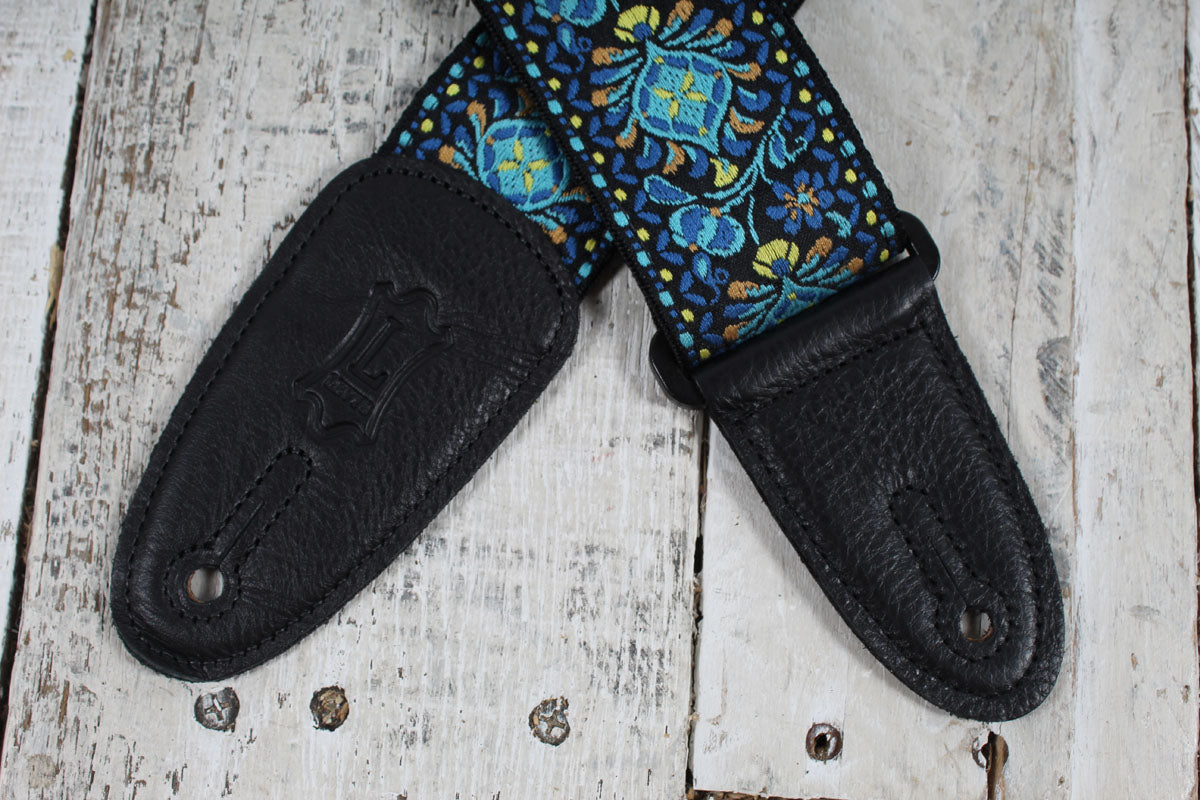 Levy's M8HTV-04 2 Inch Jacquard Woven Guitar Strap Vintage Hootenanny Design