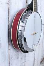 Load image into Gallery viewer, Dean Backwoods 6 Banjo BW6 6 String Resonator Back Banjo Natural