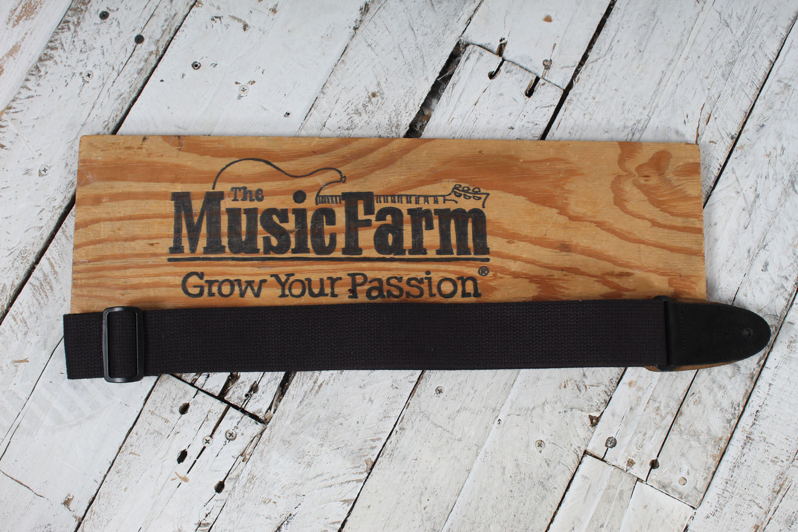 Levy's MSSC8-BLK Signature Series 2 Inch Wide Cotton Guitar Strap with Suede Ends