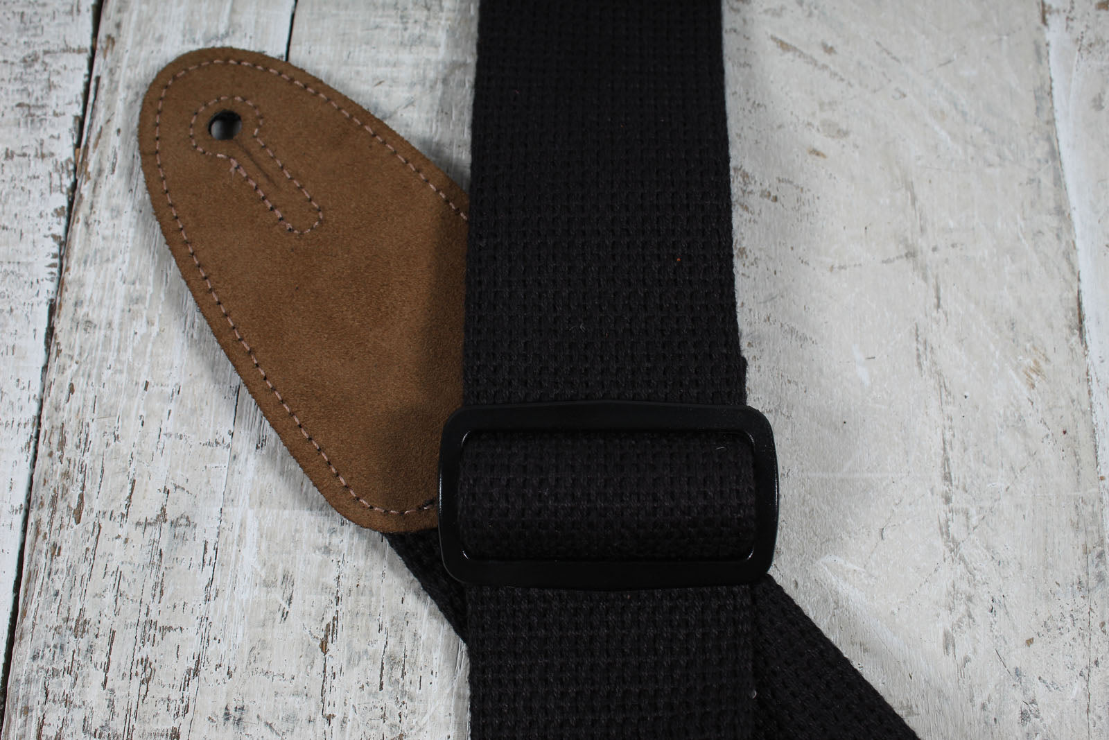 Levy's MSSC8-BLK Signature Series 2 Inch Wide Cotton Guitar Strap with Suede Ends