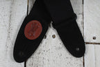 Levy's MSSC8-BLK Signature Series 2 Inch Wide Cotton Guitar Strap with Suede Ends
