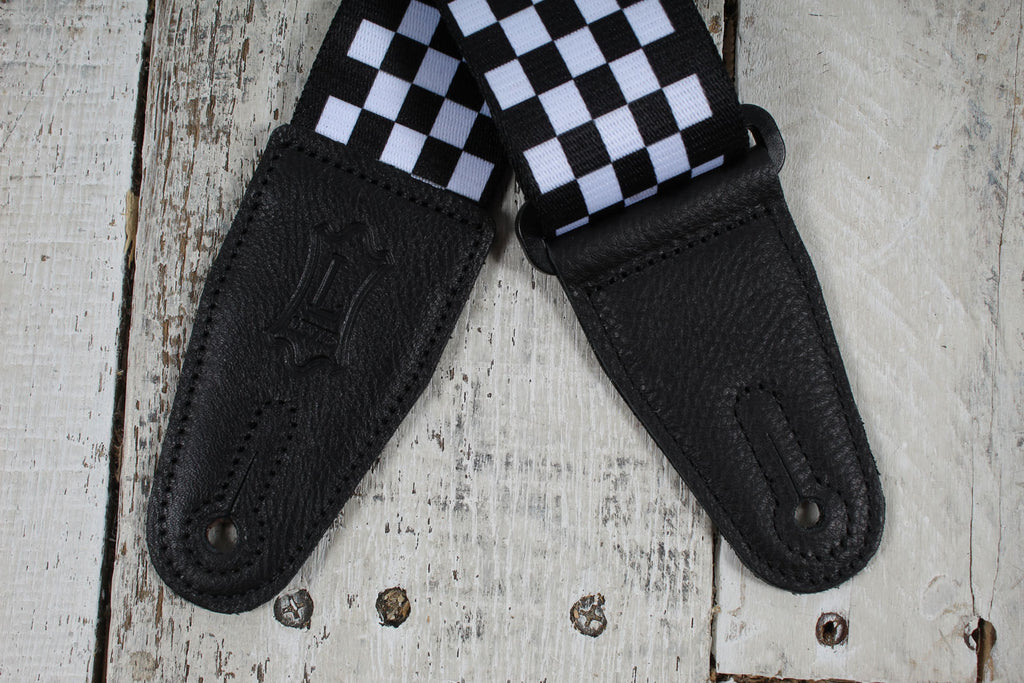 Levy's MP-28 2 Inch Sublimation Polyester Sub Printed Checkered Guitar Strap