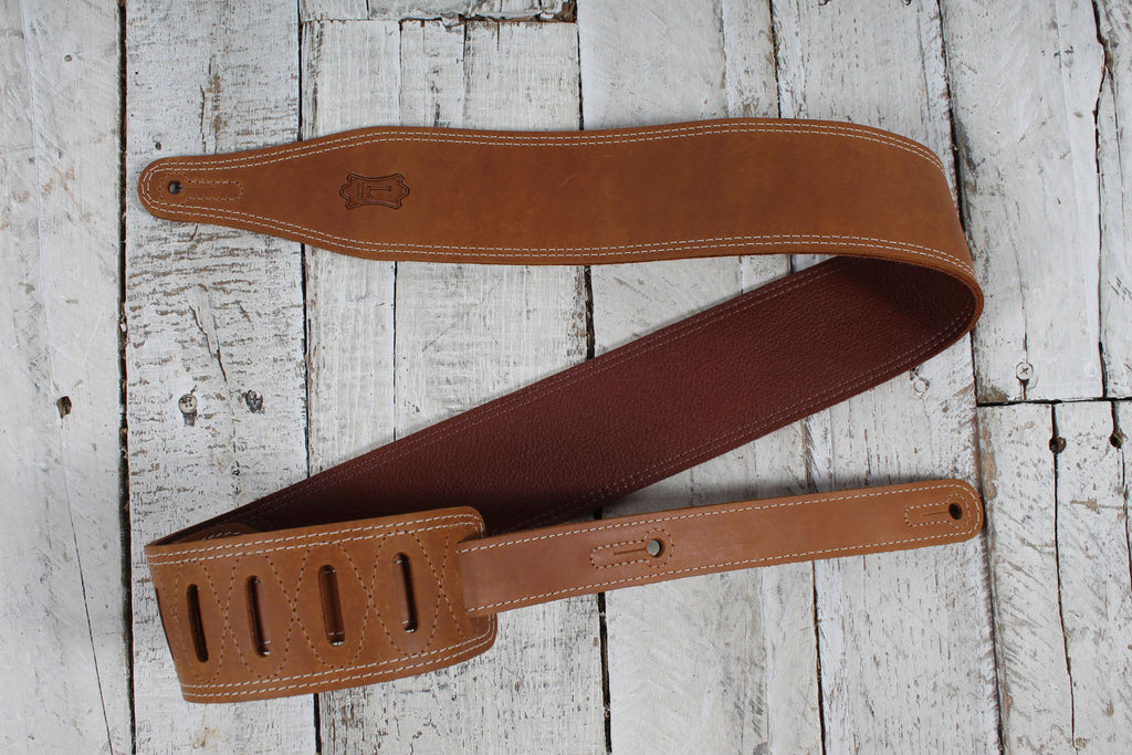 Levys M17BDS-TAN 2-Ply Tan 'Butter' Guitar Strap
