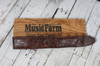 Levys M4WP-006 3 Inch Wide Distressed Floral Embossed Brown Leather Guitar Strap