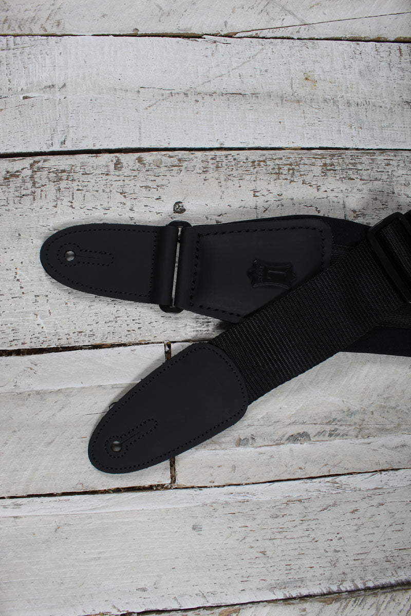 Levy's PM48NP3-BLK 3 1/2 Inch Wide Ultra Comfort Neoprene Padded Guitar Strap Black