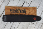 Levy's MSS2-4-BLK Signature Series 4.5 Inch Wide Garment Leather Guitar Strap
