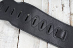 Levy's MSS2-4-BLK Signature Series 4.5 Inch Wide Garment Leather Guitar Strap