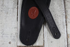 Levy's MSS2-4-BLK Signature Series 4.5 Inch Wide Garment Leather Guitar Strap