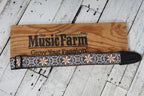 Levy's M8HT-13 2 Inch Jacquard Woven Guitar Strap Vintage Hootenanny Gold Floral
