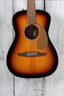 Fender 2026 Malibu Player Acoustic Electric Guitar Solid Spruce Top Sunburst