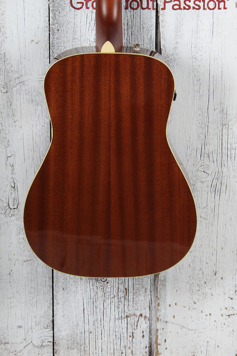 Fender 2026 Malibu Player Acoustic Electric Guitar Solid Spruce Top Sunburst
