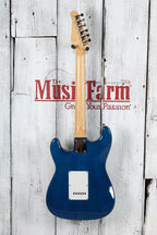 Jay Turser Strat Style Electric Guitar Cobalt Blue Finish with Gig Bag